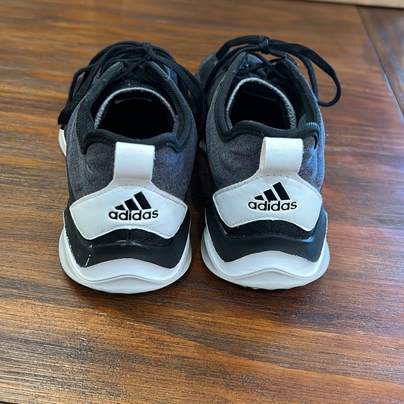 {Adidas}Mens Sz 7 Black Adidas Tennis Shoes - Picture 3 of 12